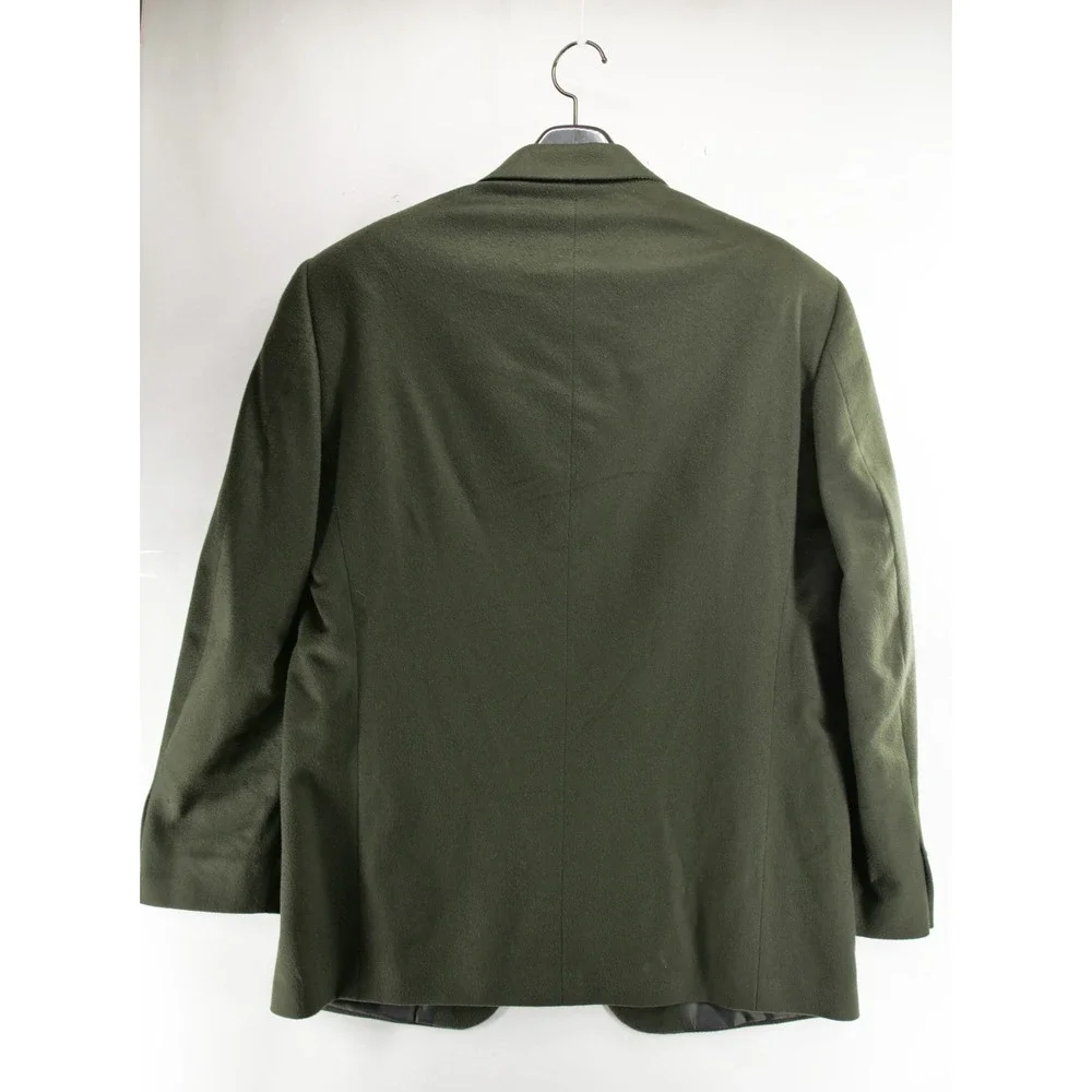 Silverstone Blazer Mens 42R Green 100% Cashmere Loro Piana Fabric Canada Made
